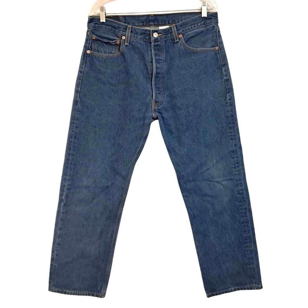 Vintage 1997 Levis 501 XX Original Fit Jeans W36 L30 Button Fly Blue Denim Mens